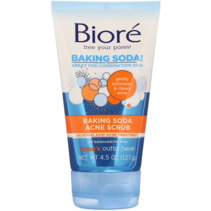 Biore, Baking Soda Acne Scrub, 4.5 oz (127 g)