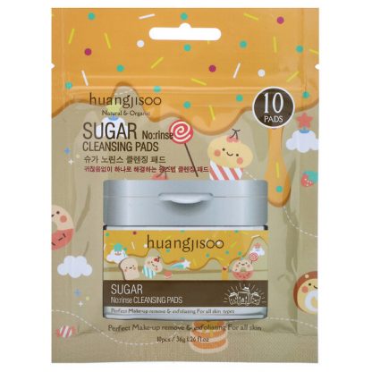 Huangjisoo, Sugar, No: Rinse Cleansing Pads, 10 Pads, 1.26 oz (36 g)