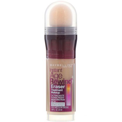 Maybelline, Instant Age Rewind, Eraser Treatment Makeup, 300 Medium Beige, 0.68 fl oz (20 ml)