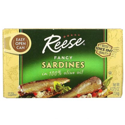 Reese, Fancy Sardines, 4.375 oz (124 g)