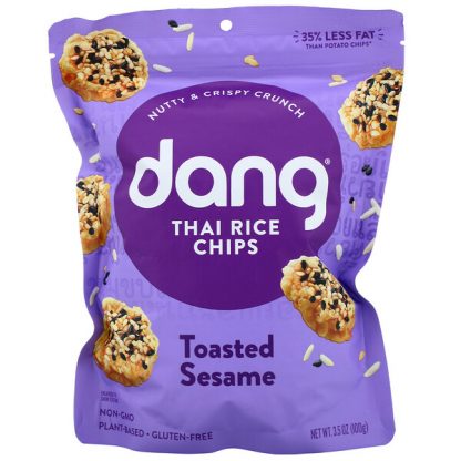 Dang, Thai Rice Chips, Toasted Sesame, 3.5 oz (100 g)