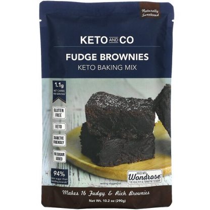 Keto and Co, Keto Baking Mix, Fudge Brownies, 10.2 oz (290 g)