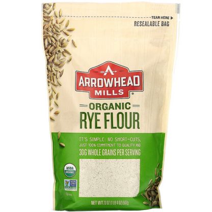 Arrowhead Mills, Organic Rye Flour, 20 oz (567 g)