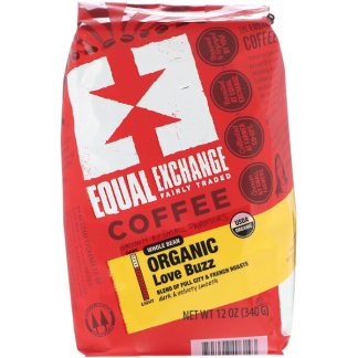 Equal Exchange, Organic Coffee, Love Buzz, Whole Bean, French Roast, 12 oz (340 g)