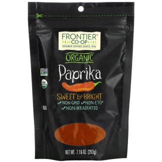 Frontier Co-op, Organic Paprika, Sweet & Bright, 7.16 oz (203 g)