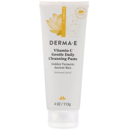 Derma E, Vitamin C, Gentle Daily Cleansing Paste, 4 oz (113 g)