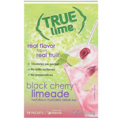 True Citrus, True Lime, Black Cherry Limeade, 10 Packets, 1.06 oz (30 g)