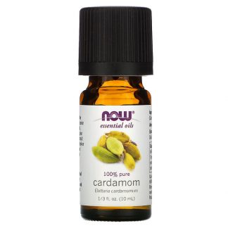 NOW Foods, Essential Oils, 100% Pure Cardamom, 1/3 fl oz (10 ml)