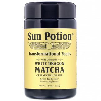 Sun Potion, Wild Cultivated, White Dragon Matcha, Ceremonial Grade, Green Tea Powder, 1.94 oz (55 g)