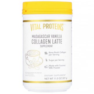 Vital Proteins, Collagen Latte, Madagascar Vanilla, 11.5 oz (327 g)