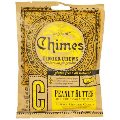 Chimes, Ginger Chews, Peanut Butter, 5 oz (141.8 g)