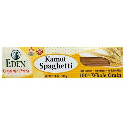 Eden Foods, Organic Pasta, Kamut Spaghetti, 100% Whole Grain, 14 oz (396 g)