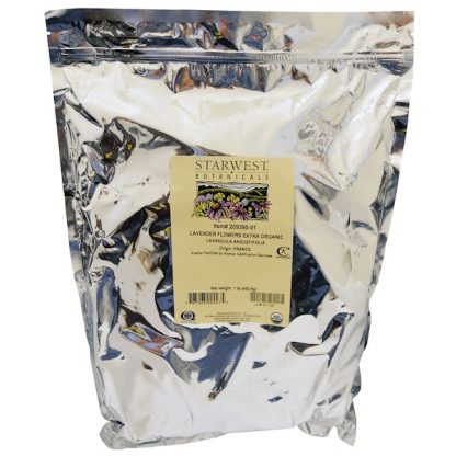 Starwest Botanicals, Organic Lavender Flowers Extra, 1 lb (453.6 g)