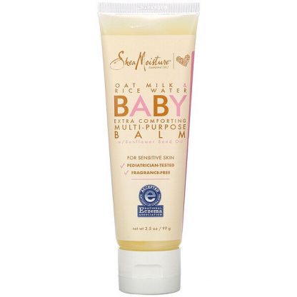 SheaMoisture, Baby Multi-Purpose Balm, Oat Milk & Rice Water, 3.5 oz (99 g)