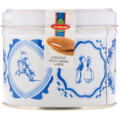 Daelmans, Stroopwafels, Gift Tin, Caramel, 8 Waffles, 8.11 oz (230 g)