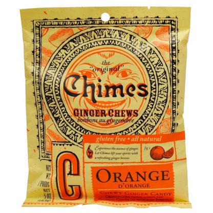 Chimes, Ginger Chews, Orange, 5 oz (141.8 g)