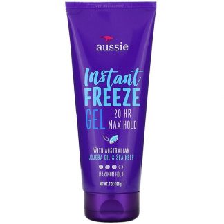 Aussie, Instant Freeze Gel, with Australian Jojoba Oil & Sea Kelp, Maximum Hold, 7 oz (198 g)