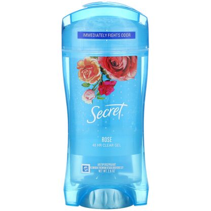 Secret, 48 Hour Clear Gel Deodorant, Rose , 2.6 oz