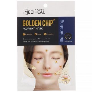 Mediheal, Golden Chip, Acupoint Beauty Mask, 5 Sheets, 0.84 fl oz (25 ml) Each