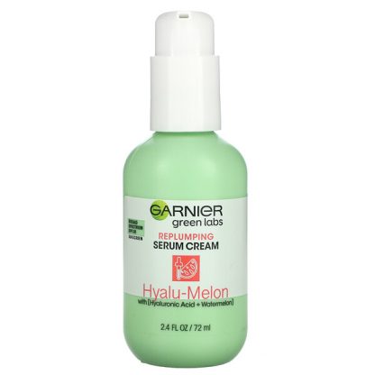 Garnier, Green Labs, Replumping Serum Cream, Hyalu-Melon with Hyaluronic Acid + Watermelon, SPF 30, 2.4 fl oz (72 ml)