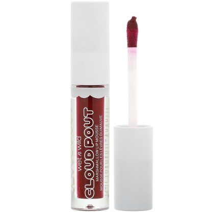 Wet n Wild, Cloud Pout, Marshmallow Lip Mousse, I'm On Cloud Wine, 0.10 fl oz (3 ml)