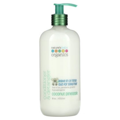 Nature's Baby Organics, Conditioner & Detangler, Coconut Pineapple, 16 oz (473.2 ml)