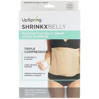 UpSpring, Shrinkx Belly, Postpartum Belly Wrap, Size L/XL, Nude