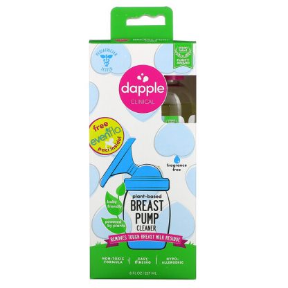 Dapple Baby, Clinical, Plant-Based Breast Pump Cleaner, Fragrance Free, 8 fl oz (237 ml)