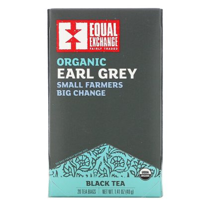 Equal Exchange, Organic Earl Grey, Black Tea, 20 Tea Bags, 1.41 oz (40 g)