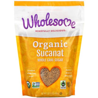 Wholesome, Organic Sucanat, Whole Cane Sugar, 16 oz (454 g)