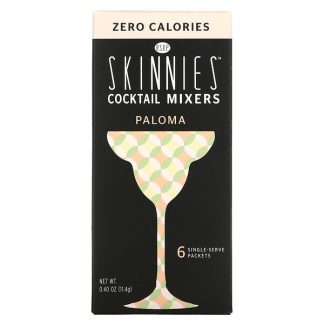 RSVP Skinnies, Cocktail Mixers, Paloma, 6 Single Serve Packets, 1.9 g Each