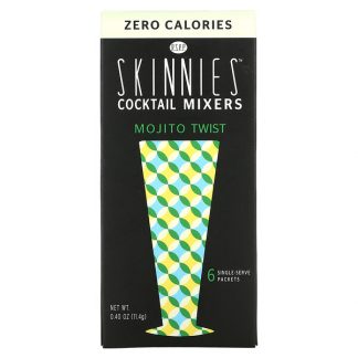 RSVP Skinnies, Cocktail Mixers, Mojito Twist, 6 Single Serve Packets, 0.40 oz (11.4 g)