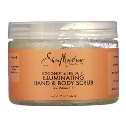 SheaMoisture, Illuminating Hand & Body Scrub, Coconut & Hibiscus, 12 oz (340 g)