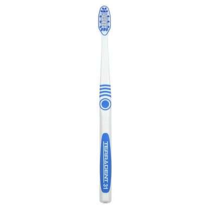 Eco-Dent, Terradent Med5 Toothbrush, Adult 31, Medium, 1 Toothbrush, 1 Spare Brush Head