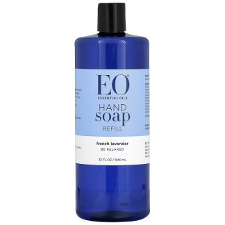 EO Products, Hand Soap, Refill, French Lavender, 32 fl oz (946 ml)