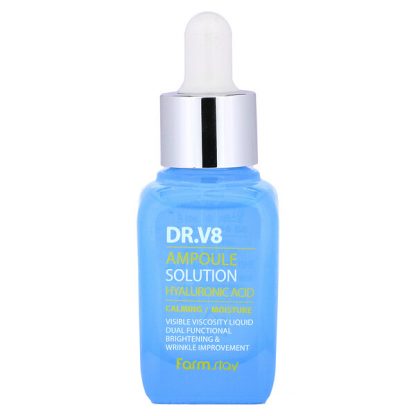 Farmstay, Dr. V8 Ampoule Solution Hyaluronic Acid, 30 ml