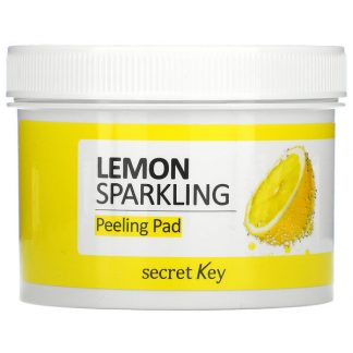 Secret Key, Lemon Sparkling Peeling Pad, 70 Pads, 4.39 fl oz (130 ml)