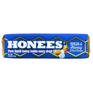 Honees, Milk & Honey Filled Drops, 1.50 oz (42 g)