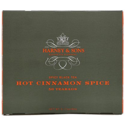 Harney & Sons, Spicy Black Tea, Hot Cinnamon Spice, 50 Tea Bags, 3.17 oz (90 g)