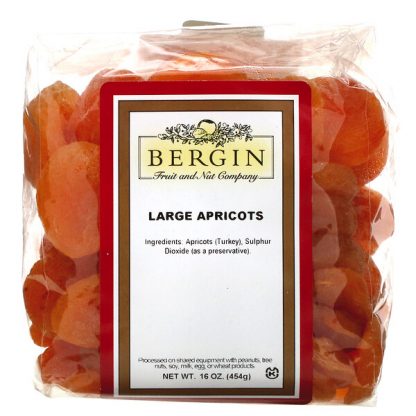 Bergin Fruit and Nut Company, Large Apricots, 16 oz (454 g)