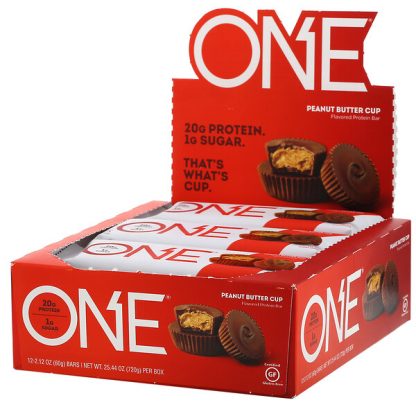 One Brands, ONE Bar, Peanut Butter Cup, 12 Bars, 2.12 oz (60 g) Each