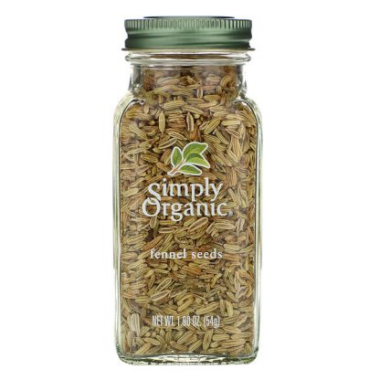 Simply Organic, Fennel Seeds, 1.90 oz (54 g)