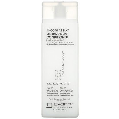 Giovanni, Smooth As Silk, Deeper Moisture Conditioner, For Damaged Hair, 8.5 fl oz (250 ml)