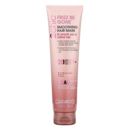 Giovanni, 2chic, Frizz Be Gone Smoothing Hair Mask, Shea Butter + Sweet Almond Oil, 5.1 fl oz (150 ml)