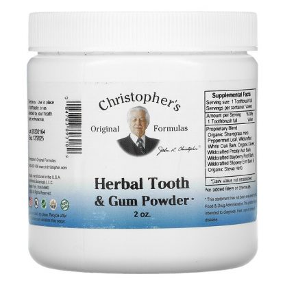 Christopher's Original Formulas, Herbal Tooth & Gum Powder, 2 oz