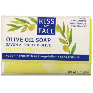 Kiss My Face, Olive Oil Soap, Olive & Green Tea, 8 oz (230 g)