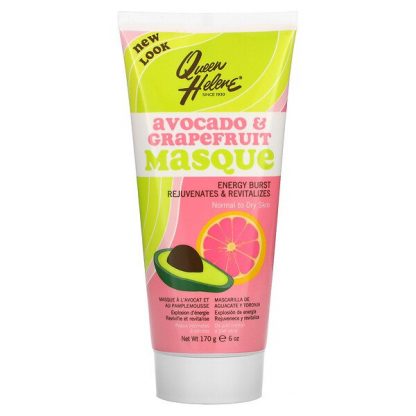 Queen Helene, Avocado & Grapefruit Masque, Energy Burst, Normal to Dry Skin, 6 oz (170 g)