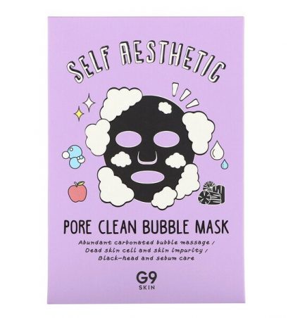 G9skin, Self Aesthetic, Pore Clean Bubble Beauty Mask, 5 Sheets, 0.78 fl oz (23 ml) Each