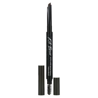 Clio, Kill Brow, Auto Hard Brow Pencil, 01 Natural Brown, 0.01 oz (0.31 g)