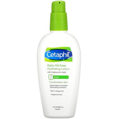 Cetaphil, Daily Oil-Free Hydrating Lotion, Fragrance Free, 3 fl oz (88 ml)